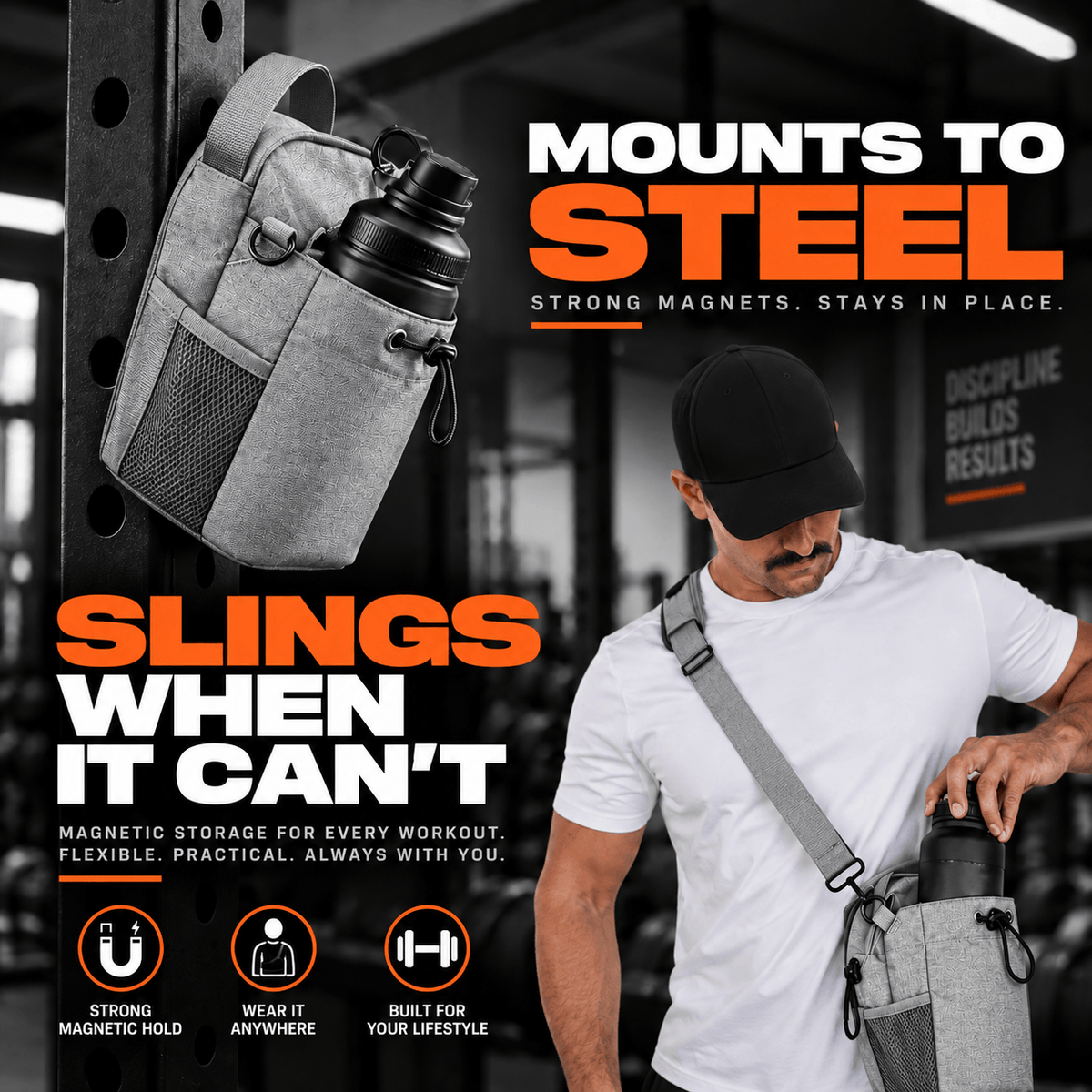 Sports and Fitness Magnetic Crossbody Bag