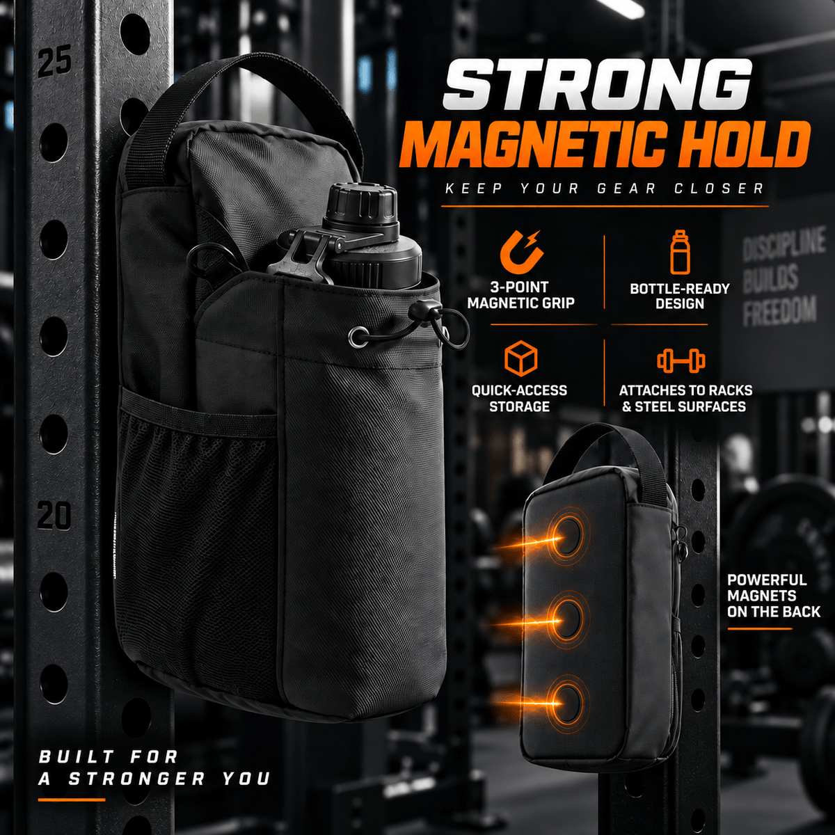 Sports and Fitness Magnetic Crossbody Bag