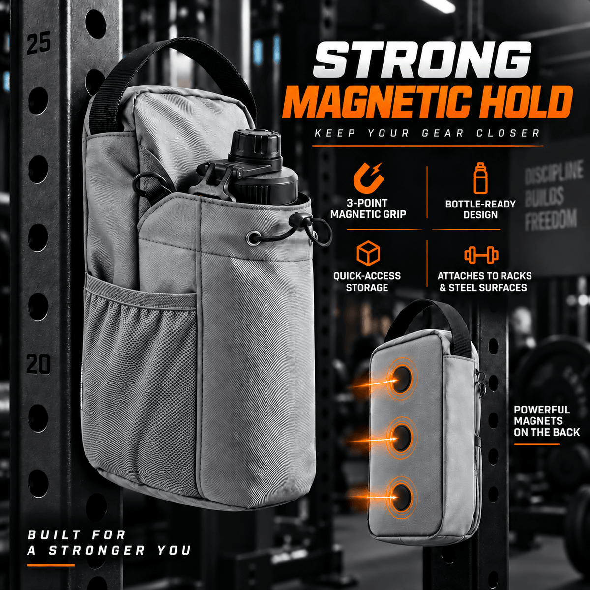 Sports and Fitness Magnetic Crossbody Bag
