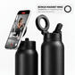 Magnetic Insulated Water Bottle with Phone Holder