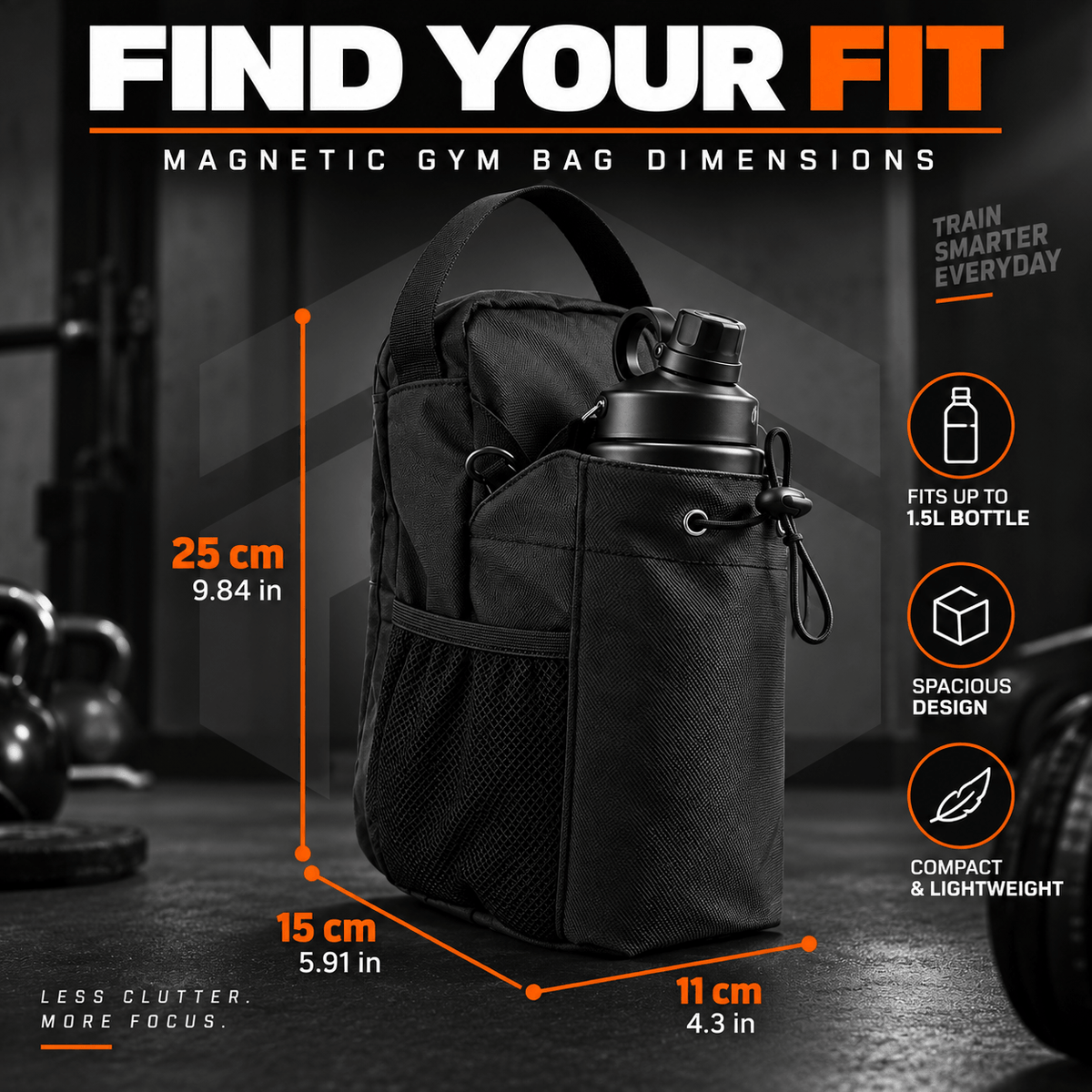 Sports and Fitness Magnetic Crossbody Bag