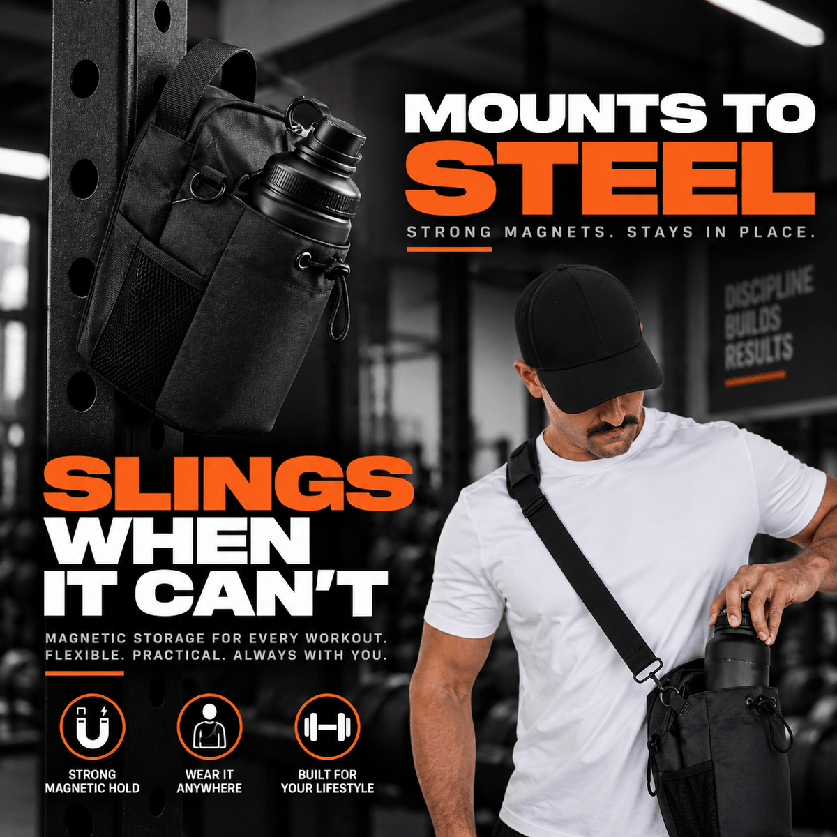 Sports and Fitness Magnetic Crossbody Bag