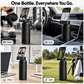 Magnetic Insulated Water Bottle with Phone Holder