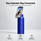 Magnetic Insulated Water Bottle with Phone Holder