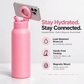 Magnetic Insulated Water Bottle with Phone Holder