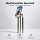 Magnetic Insulated Water Bottle with Phone Holder